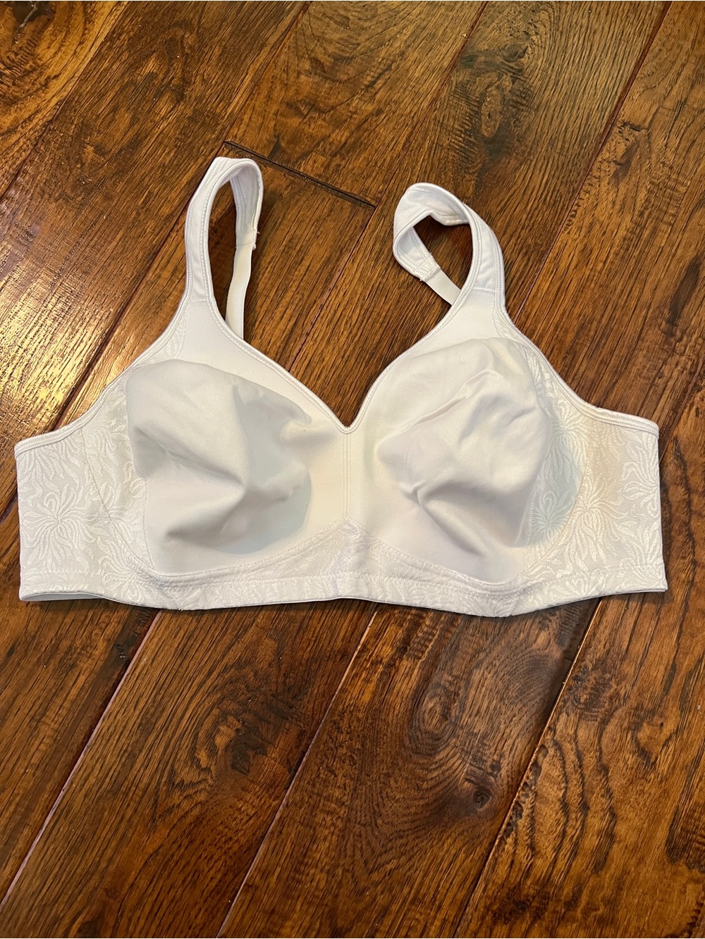 Playtex White Full Coverage Non-Wired Support Bra